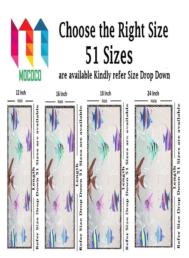 MOCOCO ملصق زجاجي ملون فاخر من الفينيل من MOCOCO (24 × 48 بوصة) - فيلم زخرفي ذاتي اللصق، ورق جدران معتم لتغطية الزجاج والنوافذ والأبواب والمكاتب والمنازل. | مضاد للأشعة فوق البنفسجية. سمكة حوض السمك - Image 2